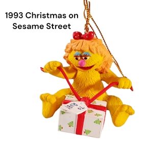 Ruby Sesame Street Ornament Opening Gift Vintage 1993 Christmas